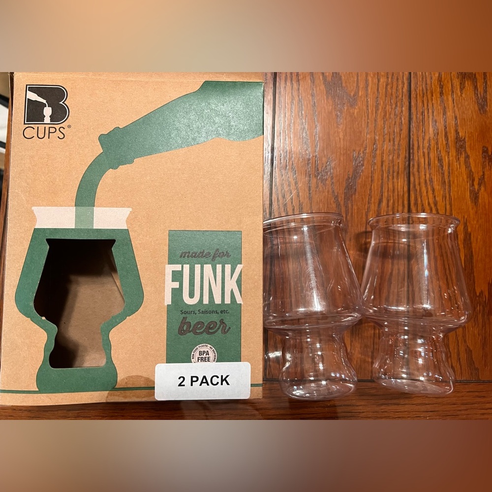 Lot of (8) plastic beer cups for outdoors/travel B Cups Fermented Reality - Picture 4 of 10